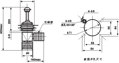 QT18系列起重機(jī)控制臺安裝示意圖
