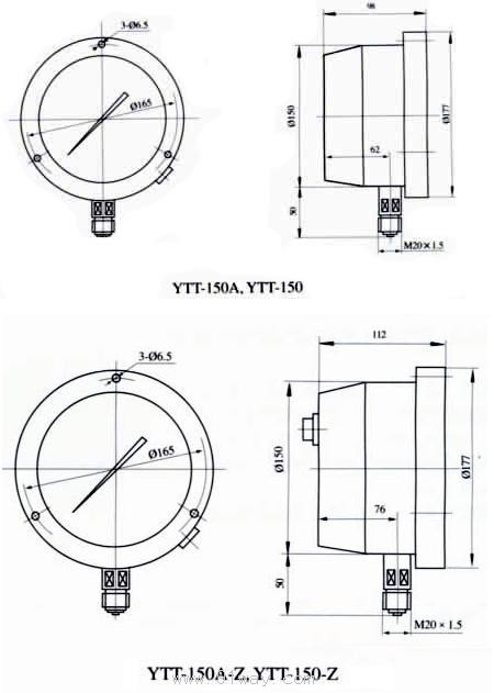 YTT-150Ͳhγߴ