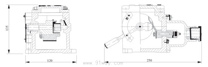 BAX-5/127A(63S1)礦用隔爆型信號開關外形尺寸